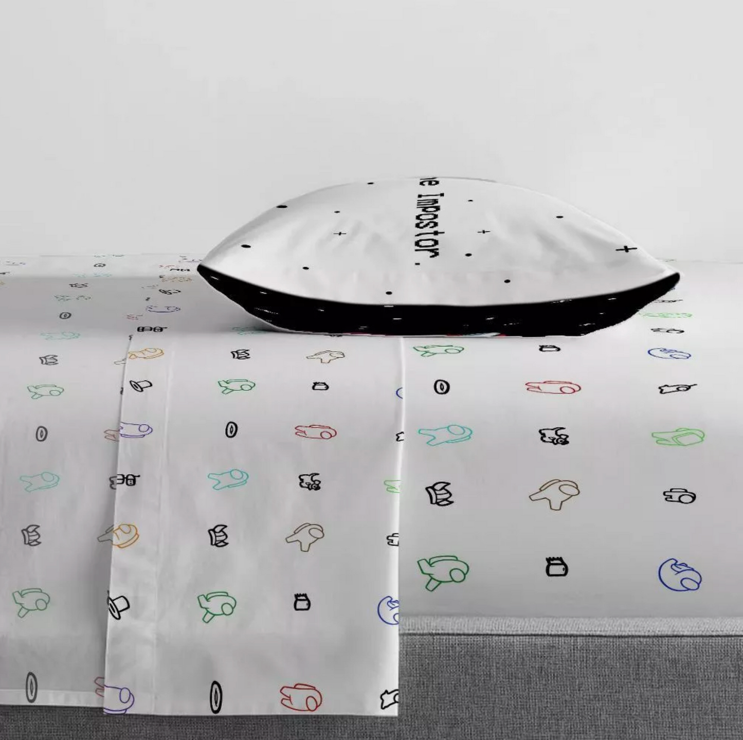 5 pieces Twin Among Us Bed in a Bag Bedding Set Reversible Comforter