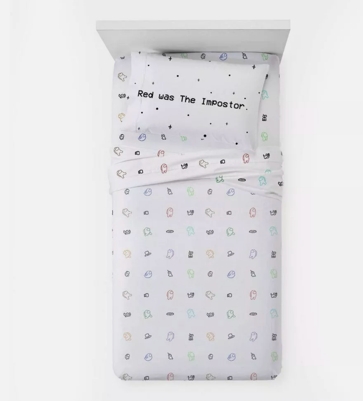 5 pieces Twin Among Us Bed in a Bag Bedding Set Reversible Comforter