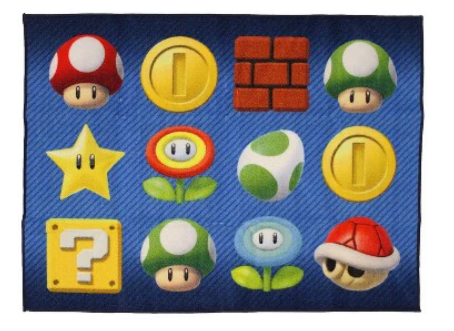 Super Mario Bros Non Slip Area rug Kids Room Decor 40"x54"