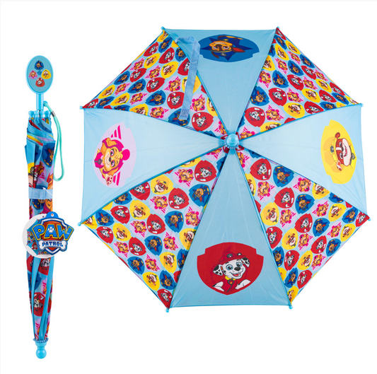 Paw Patrol Kids Stick Umbrella with Clamshell Handle 21"