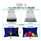 4 Pieces Among Us Crewmates Full Size Sheet Set
