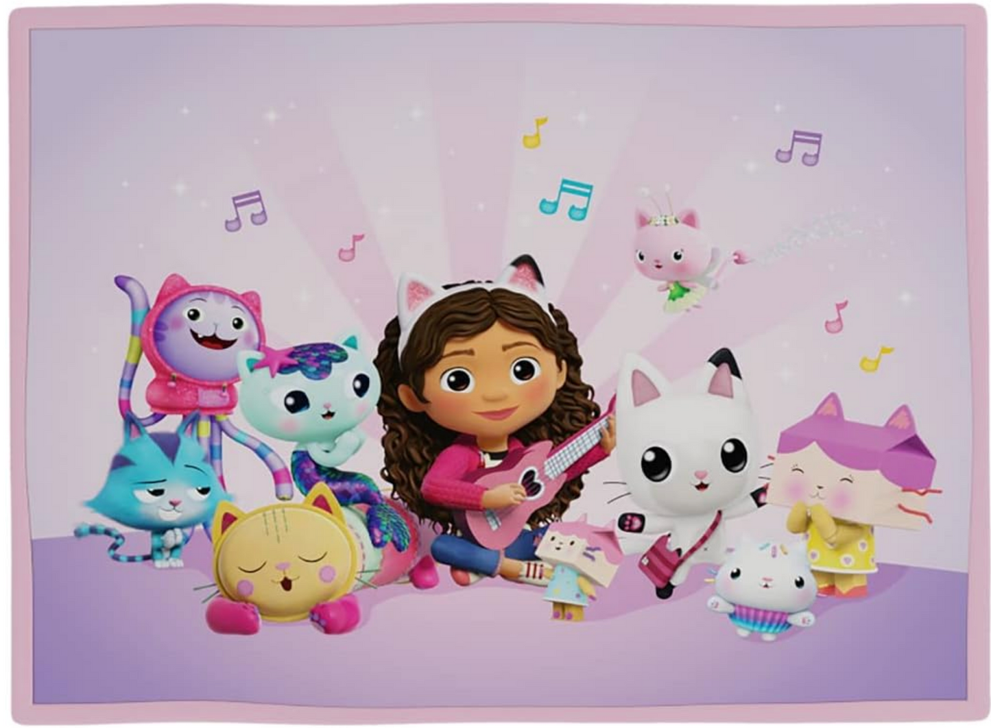 Gabby's Dollhouse Kids Area Rug Room Decor 52" x 69" Non Skid Play Mat