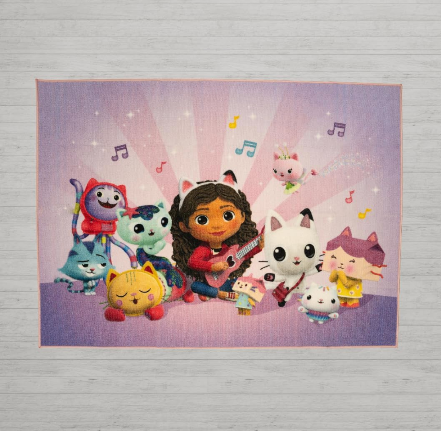 Gabby's Dollhouse Kids Area Rug Room Decor 52" x 69" Non Skid Play Mat