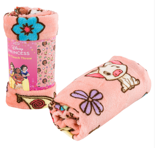 Princess Moana Soft Silky Fleece Throw 40"x50" Kids Blanket "Cute Moana"