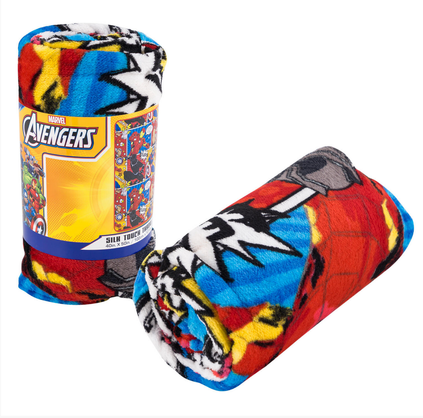 Marvel Avengers Soft Silky Fleece Throw 40"x50" Kids Blanket