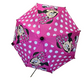 Minnie Mouse Pink Polka dot Kids Stick Umbrella with Clamshell Handle 21"