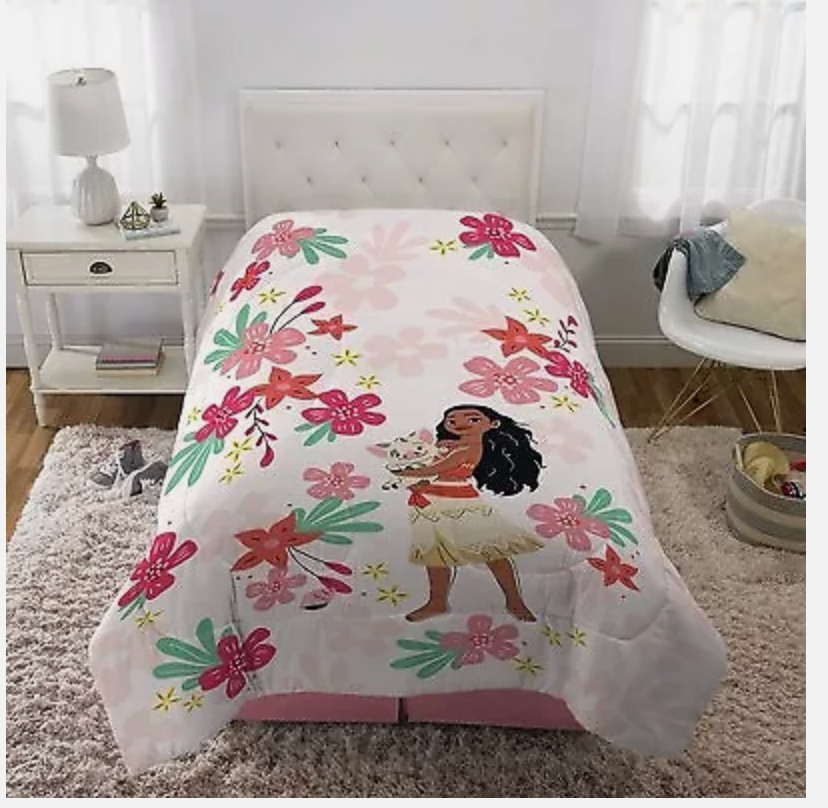 Moana Twin Kids Reversible Comforter - Comforter Only