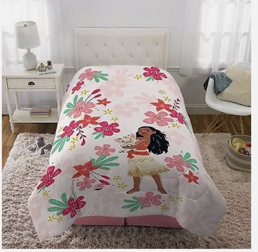 Moana Twin Kids Reversible Comforter - Comforter Only