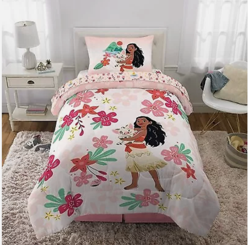 Moana Twin Kids Reversible Comforter - Comforter Only