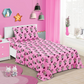 Minnie Mouse Twin Bedding Bedspread, Flat Sheet, Fitted Sheet Pillowcase 4 Pieces Set