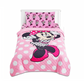 Minnie Mouse Twin Bedding Bedspread, Flat Sheet, Fitted Sheet Pillowcase 4 Pieces Set