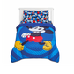 Mickey Mouse Twin Bedding Bedspread, Flat Sheet, Fitted Sheet Pillowcase 4 Pieces Set