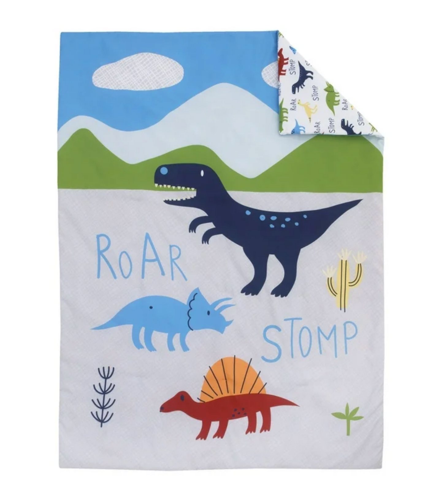 Dinosaurs 4-Piece Toddler Bedding Comforter Set