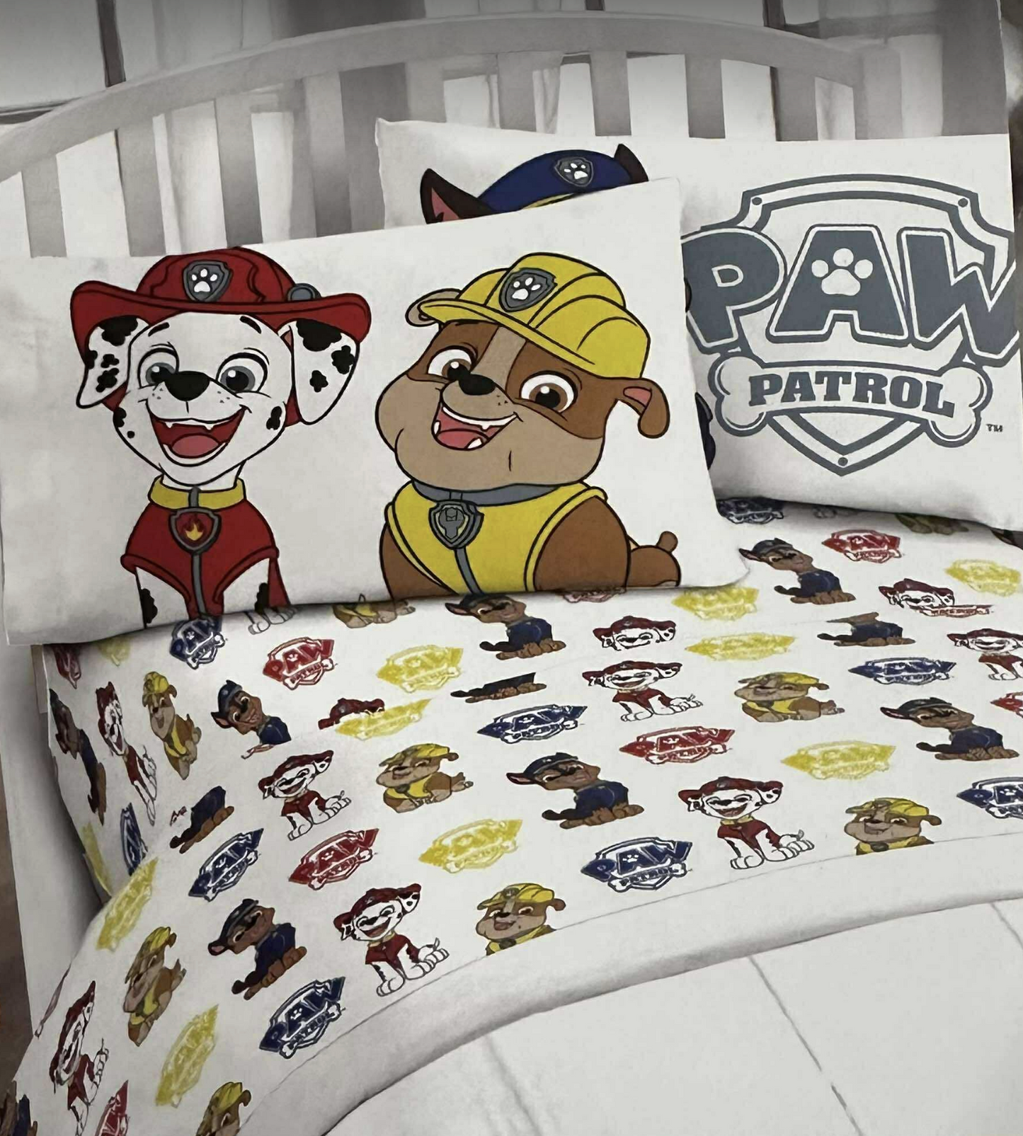 Paw Patrol Twin Size Sheet Set 3 Pieces Kids Set  "Best Boys"