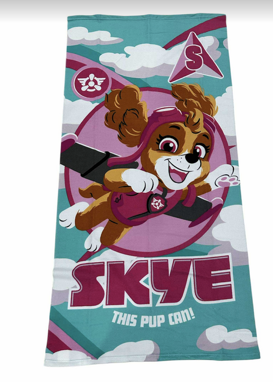 Paw Patrol Skye Microfiber Pool Bath Beach Towel 27"x54"