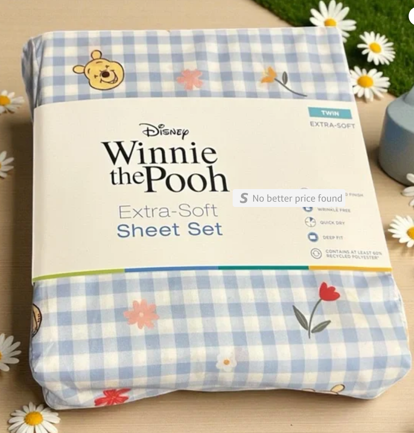 Winnie The Pooh Twin Size 3 Piece Sheet Set
