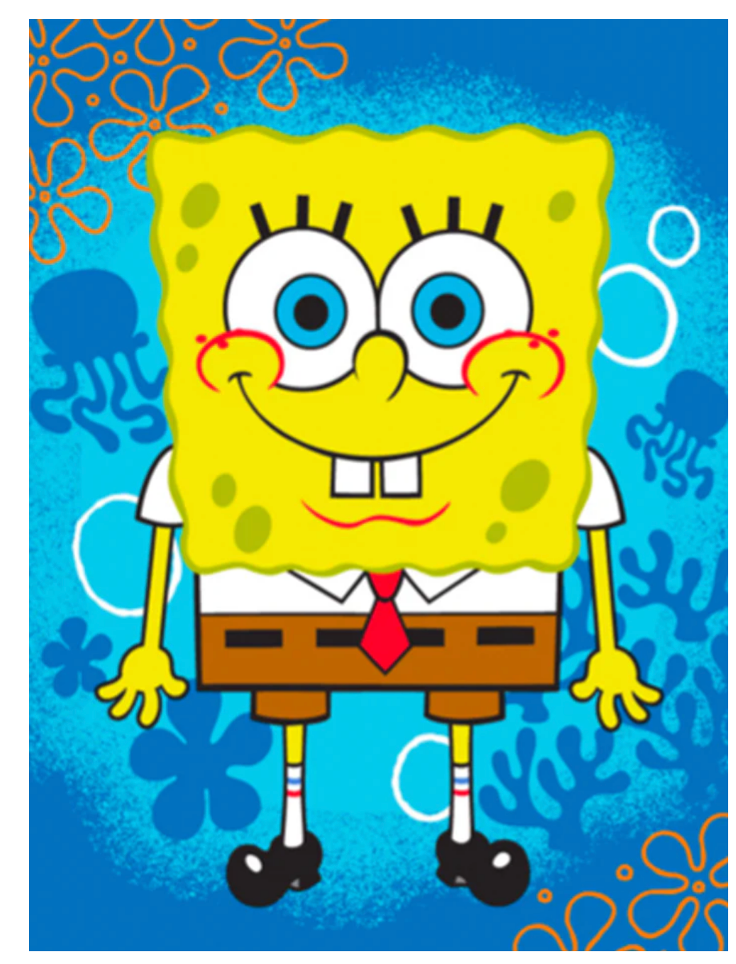 SpongeBob Extra Soft Plush 60"x80" Twin Size Blanket "Under The Sea"