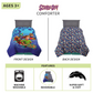 2 pcs Scooby Doo Reversible Twin Full Comforter and Pillow Sham Set