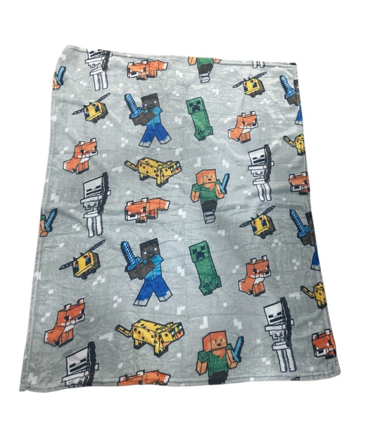 Minecraft Soft Silky Touch Fleece Throw Blanket 40"x50" BB