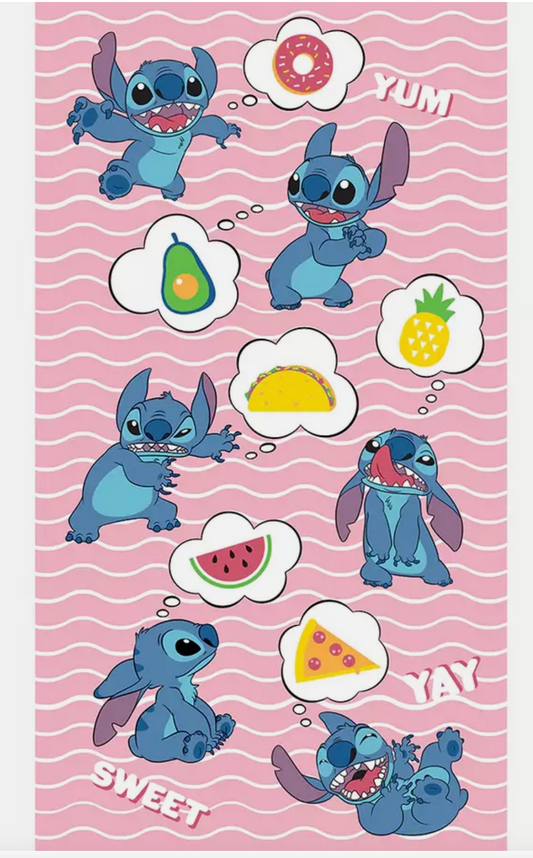 Yummy Icons Oversize 40"x72" Beach Towel Lilo & Stitch Kids
