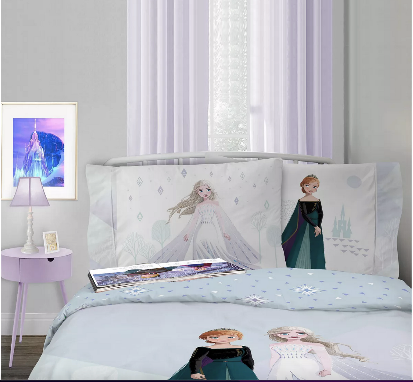 8 Pieces Frozen II Full Size Comforter Bedding Set