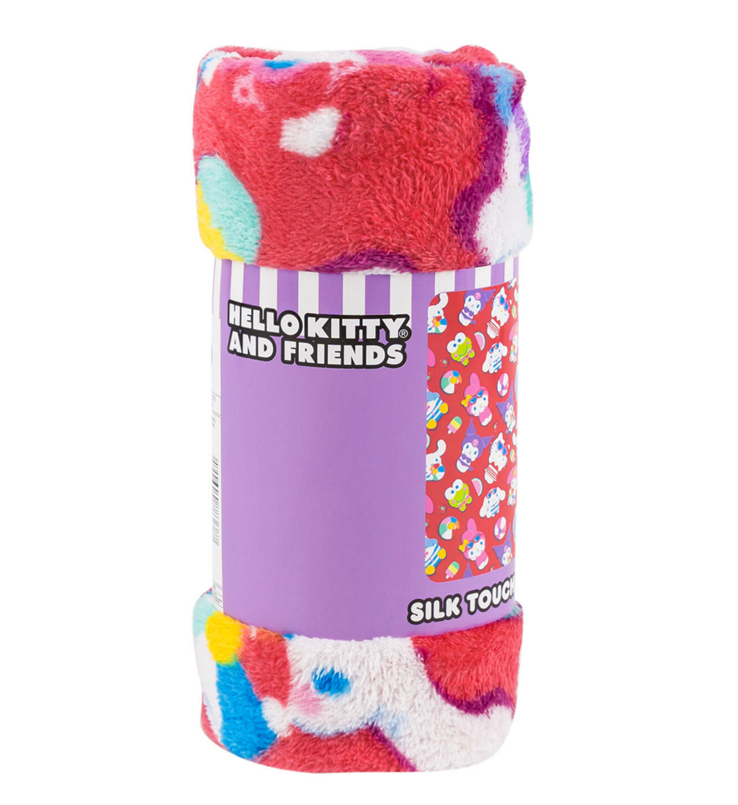 Hello Kitty & Friends Soft Silky Fleece Throw 40"x50" Kids Blanket “Summertime Swim”