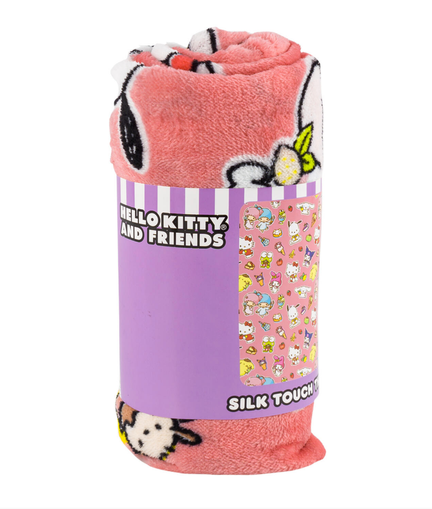 Hello Kitty & Friends Soft Silky Fleece Throw 40"x50" Kids Blanket “Sweetest Friends”
