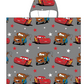 Lightning McQueen Cars - Hooded Kids Towel Poncho "Let's Drive"