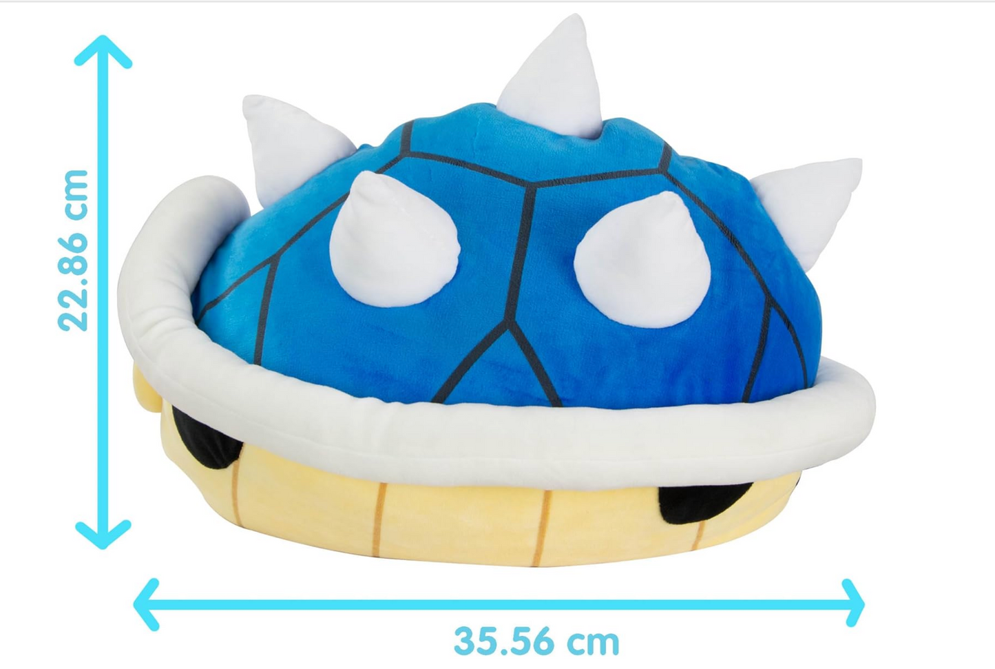 Franco Super Mario Blue Spiny Shell Kids Bedding Super Soft Plush Cuddle Pillow Buddy, (Officially Licensed Product), One Size