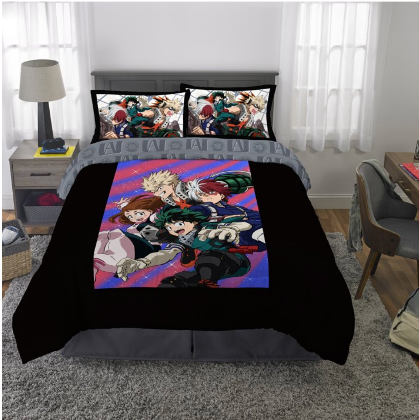 My Hero Academia Kids Twin Bed in a Bag, Comforter and Sheets
