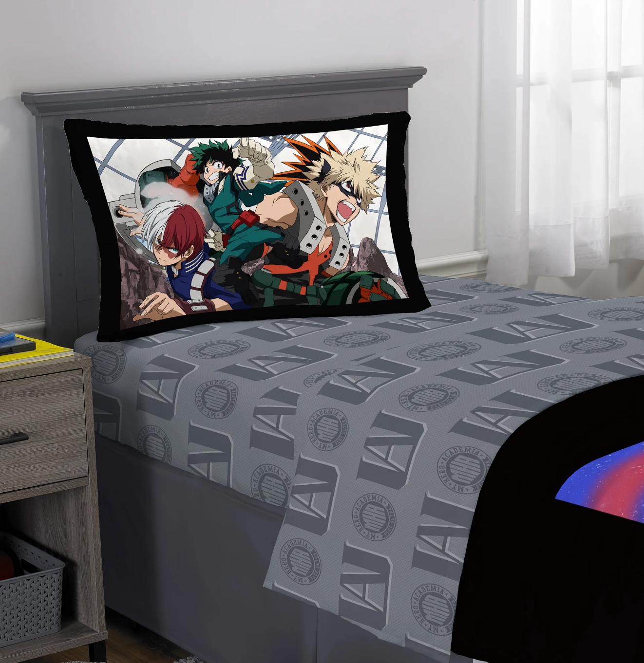 My Hero Academia Kids Twin Bed in a Bag, Comforter and Sheets