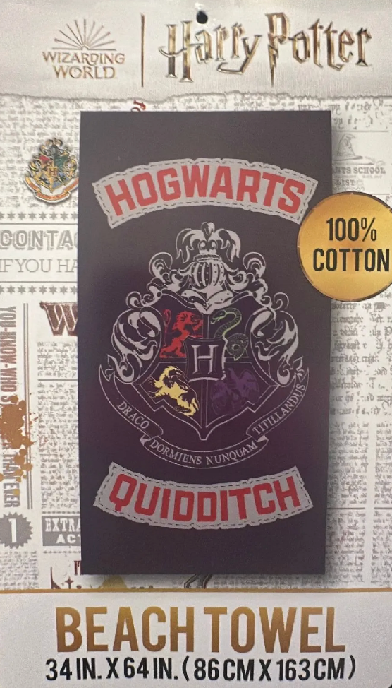 Harry Potter Wizarding World Oversize 100% Cotton  Beach Towel