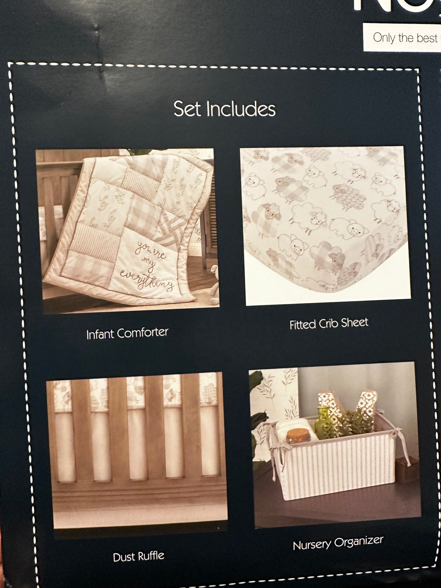 NoJo Rustic Farmhouse Unisex Nursery Crib Baby Bedding Comforter Set