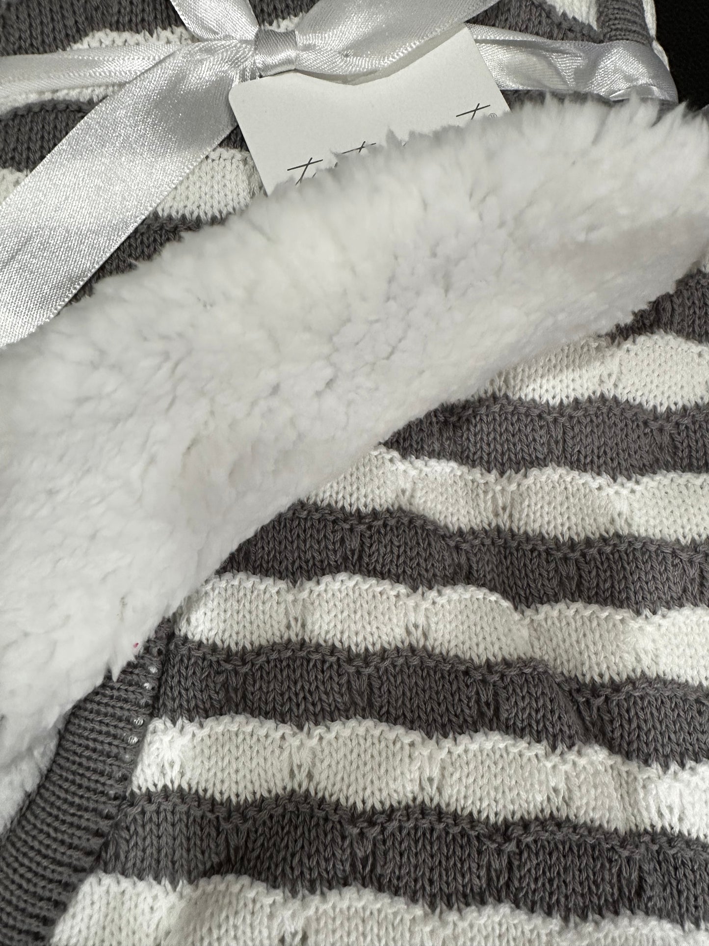 Starting Out: Chenille Blanket, Borrego Backing Grey 30x60in- Dillard's Exclusive