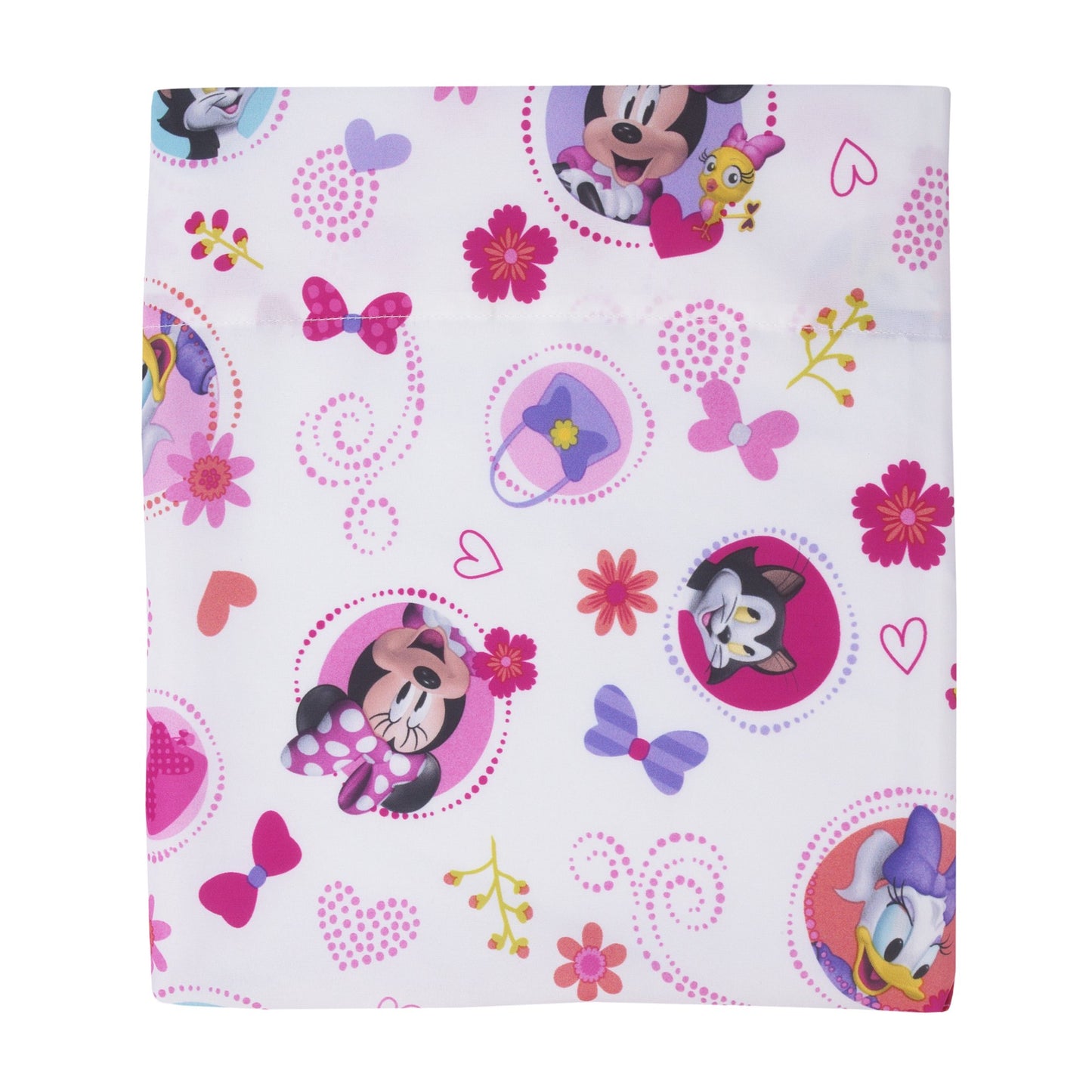 Disney Minnie Mouse 4-Piece Happy Helper Toddler Bedding Set Toddler Bed, Pink