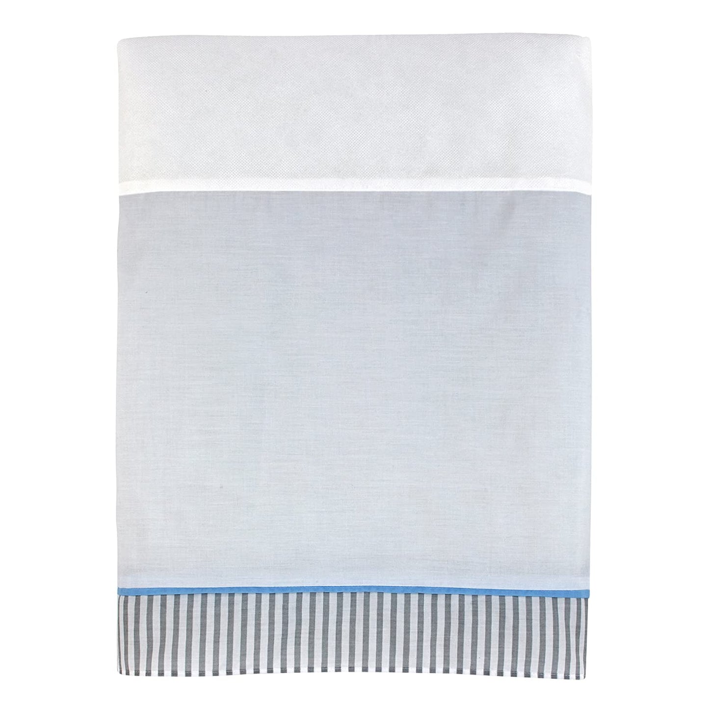 Zutano Elefant Blau 4 Piece Cotton Crib Bedding Set