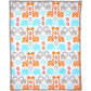 Sumersault Ikat Animals 4 Piece Unisex Nursery Crib Bedding Set