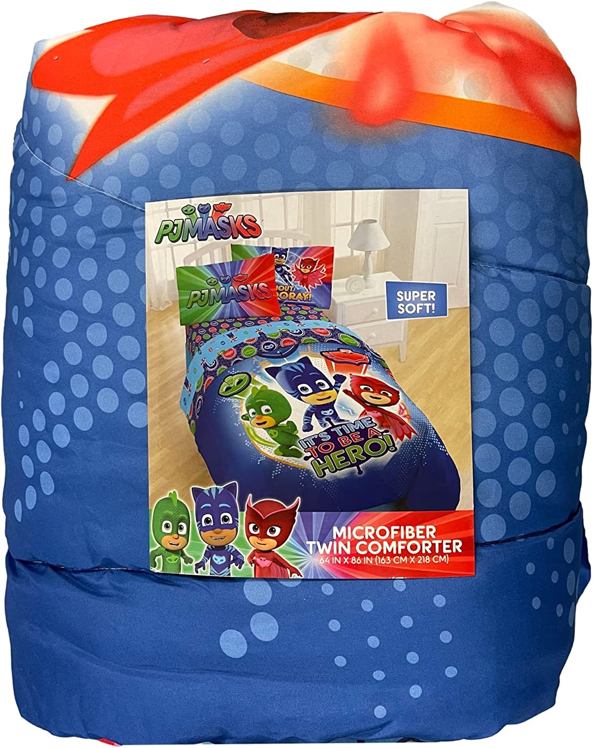 PJ Masks Twin Comforter "It"s Hero Time" Kids Bedding Comforter Only