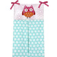 NoJo Owl Love Birds 4 Piece Crib Bedding Set with Diaper Stacker