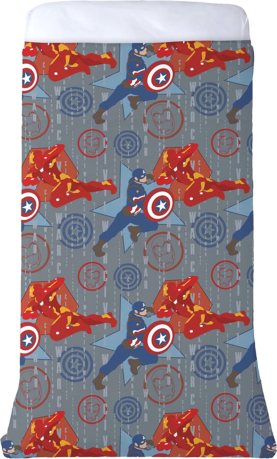 Marvel Captain America Civil War All-In-One Blanket & Sheet Reversible 60" X 80"