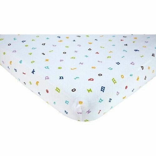 Little Bedding by Nojo Alphabet Play Reversible Crib Comforter Printed Sheet Dust Ruffle