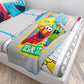 Sesame Street 46" x 60" Multicolor Plush Microfiber Throw, Machine Washable