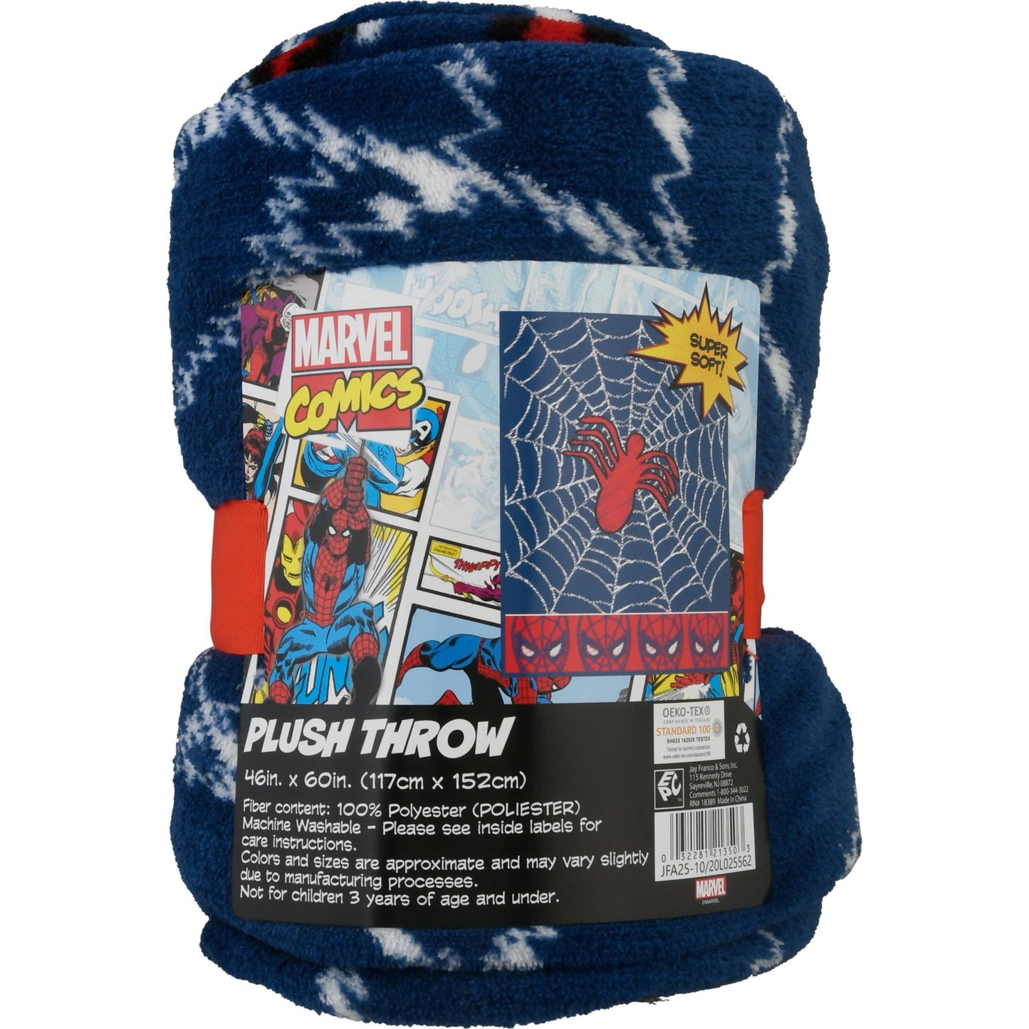 Marvel Spiderman Spidey Plush Throw 46"x60" Blanket