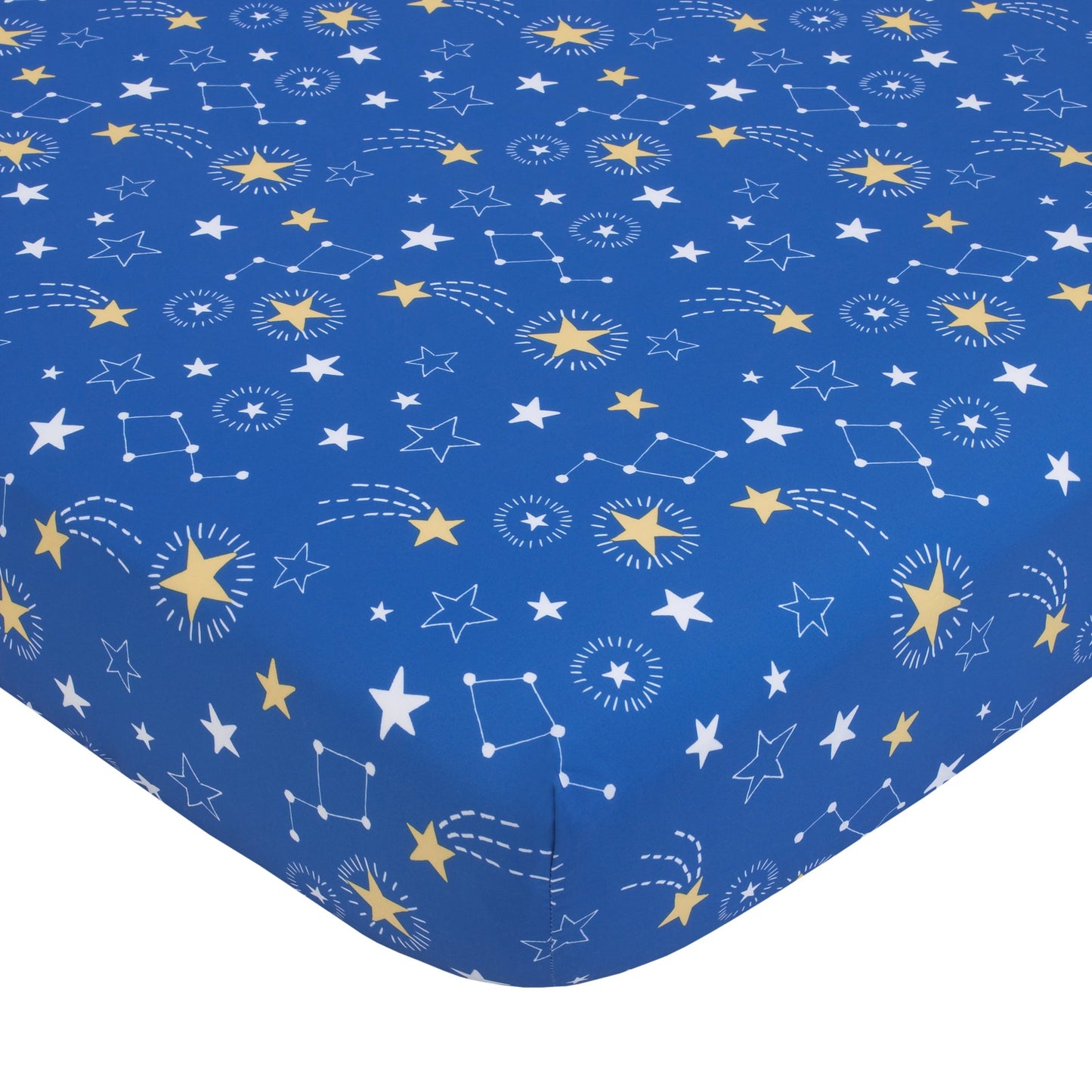 4-Piece Toddler Bedding Comforter Set, Blue, Space Astronaut