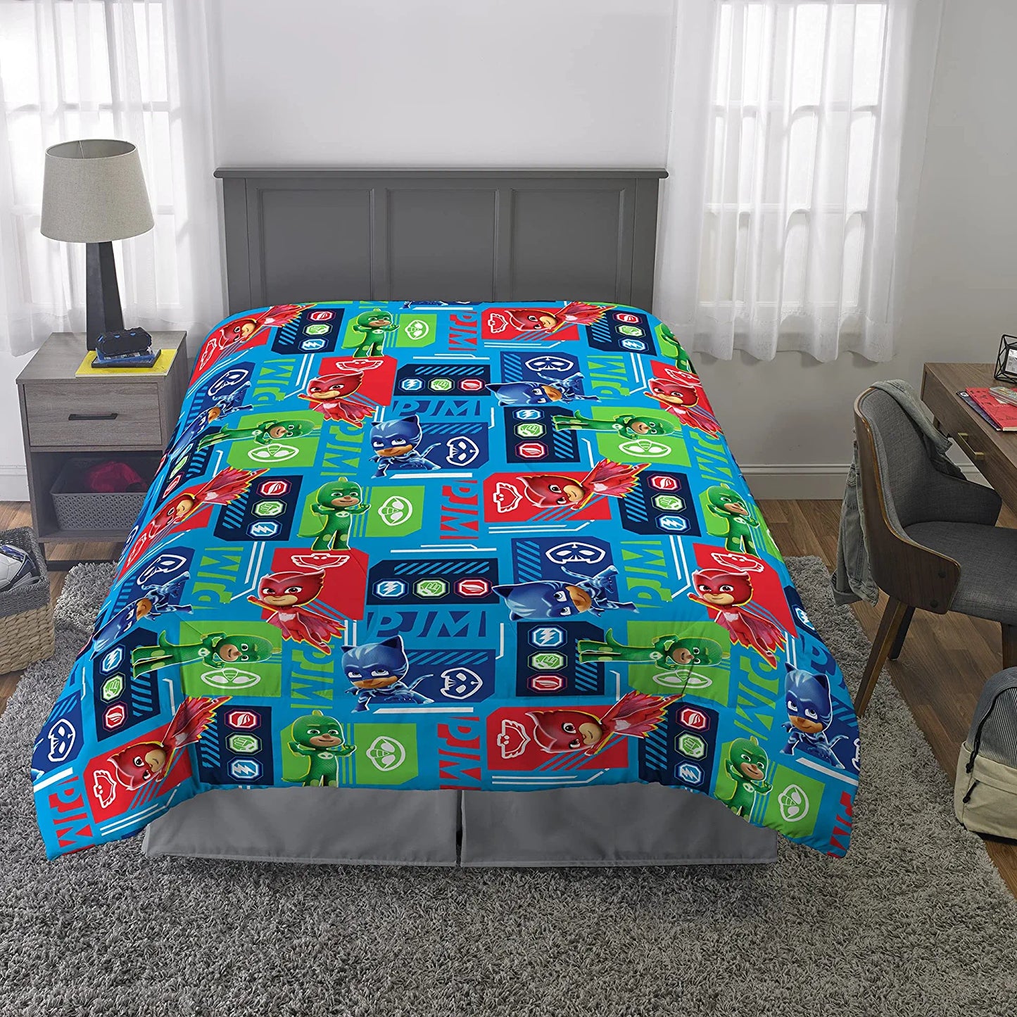 Franco Kids Bedding Soft Microfiber Comforter, Full, PJ Masks