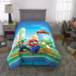 Kids Bedding Super Soft Microfiber Reversible Comforter, Twin/Full, Mario