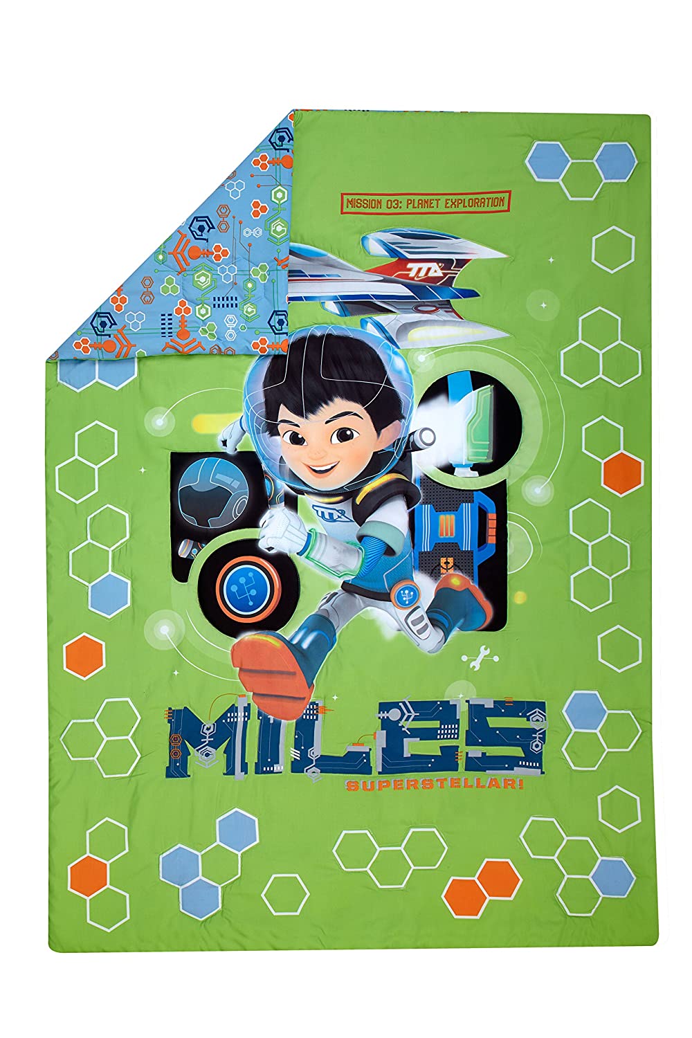 Disney 4 Piece Toddler Bedding Set, Miles from Tomorrow Land