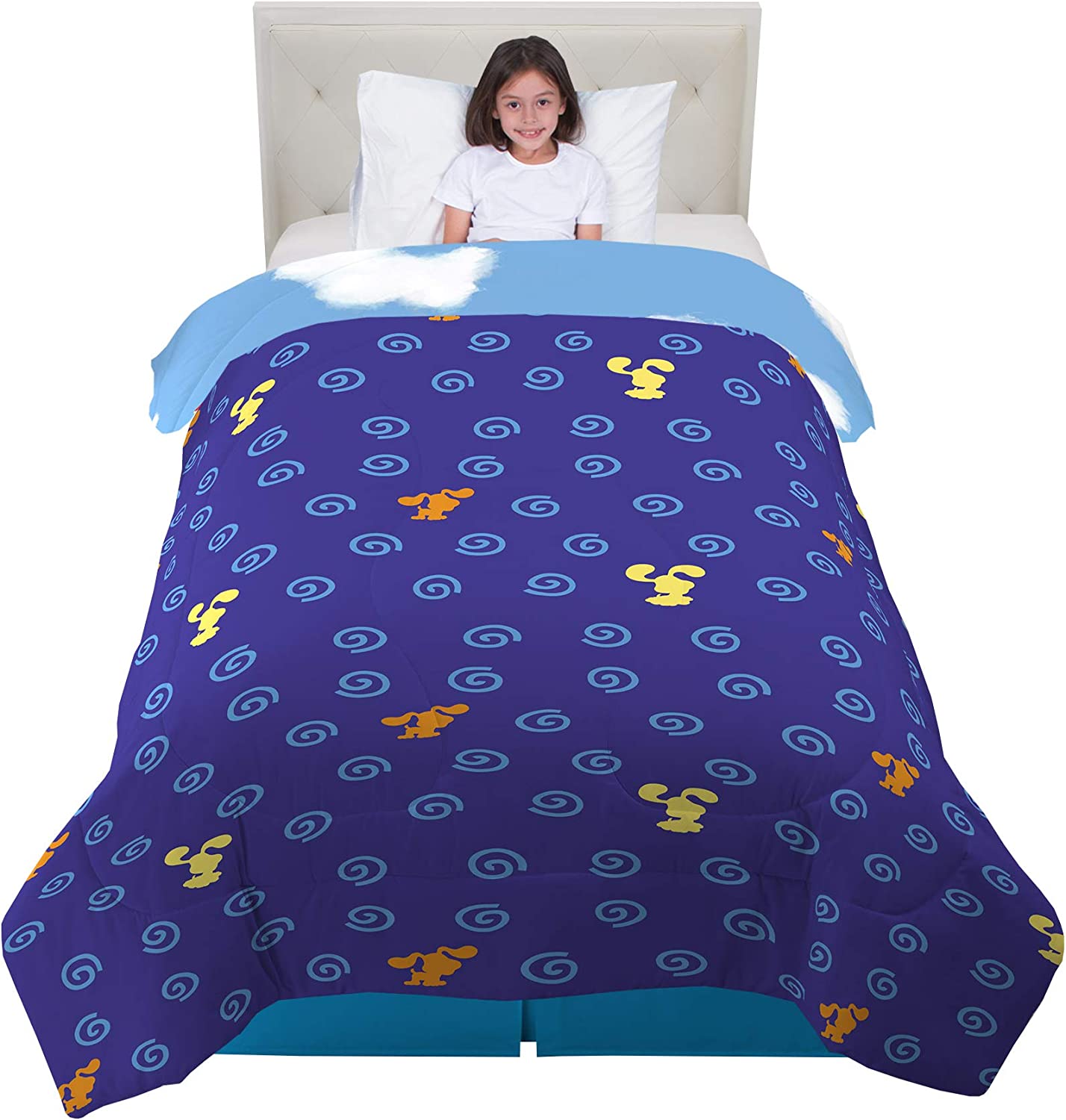 Kids Bedding Soft Microfiber Twin-Full Sized Comforter Blues Clues