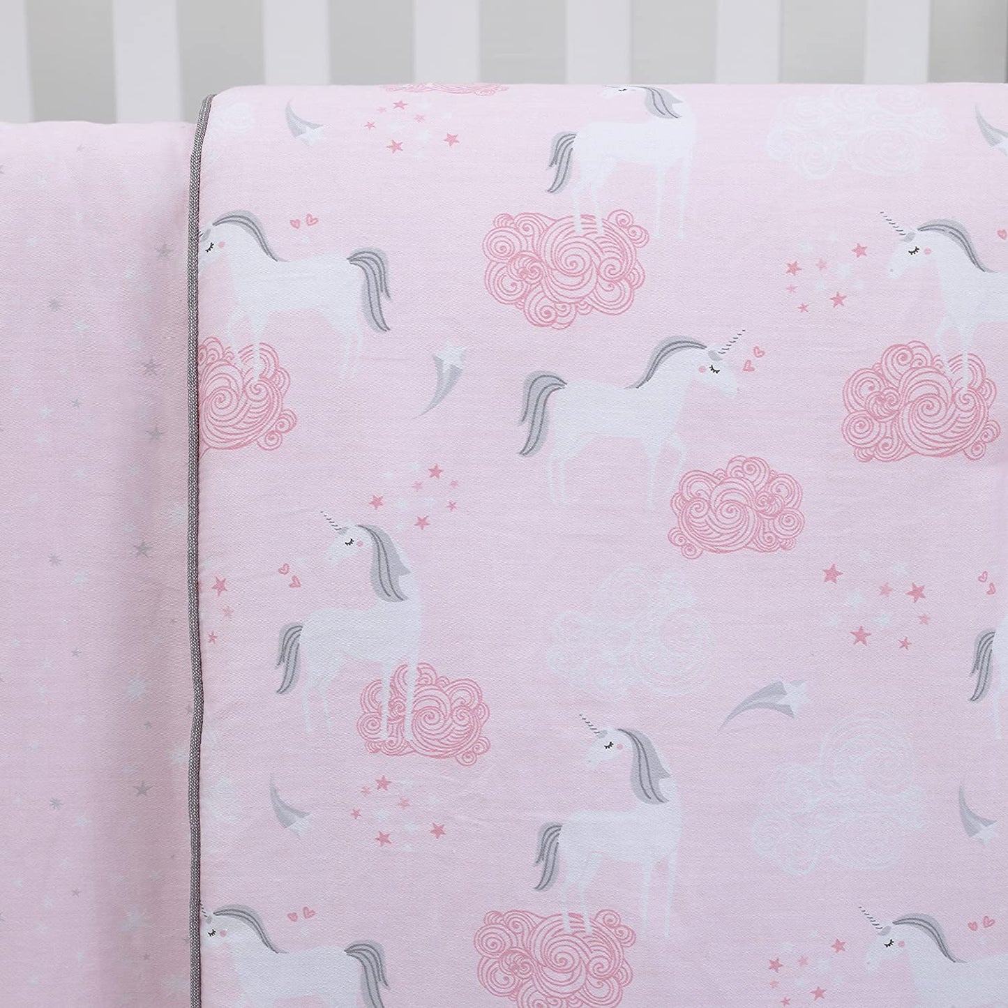 NoJo Unicorns Pink Crib Comforter (Crib Comforter Only)