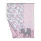 4 Pieces Elephant Crib Comforter Bedding Set - Pink Just One You made by Carter's
